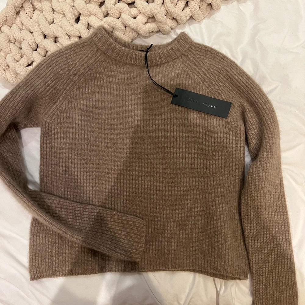 Jenni Kayne 100% Cashmere Sweater Undyed Stone